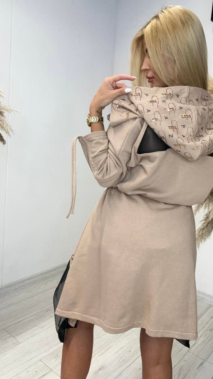 Paparazzi Top and Extra Long Hoodie