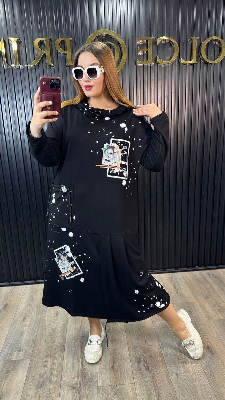 Elisa Fanti Black Dress