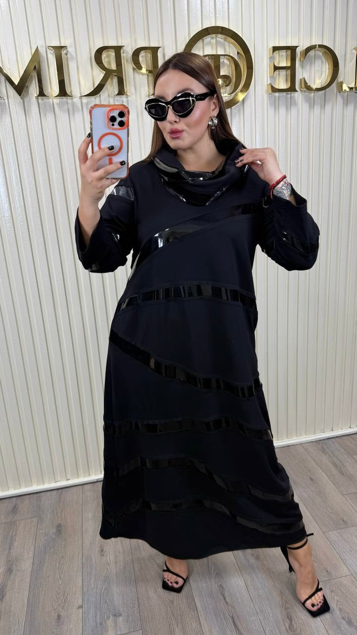 Riberance Perfect Black Full Length Dress