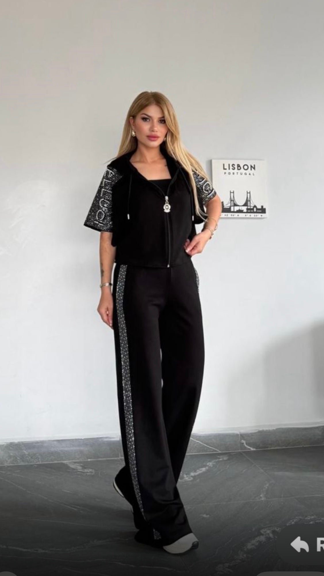 Bella Belucci Sparkling Crop Top and Pants