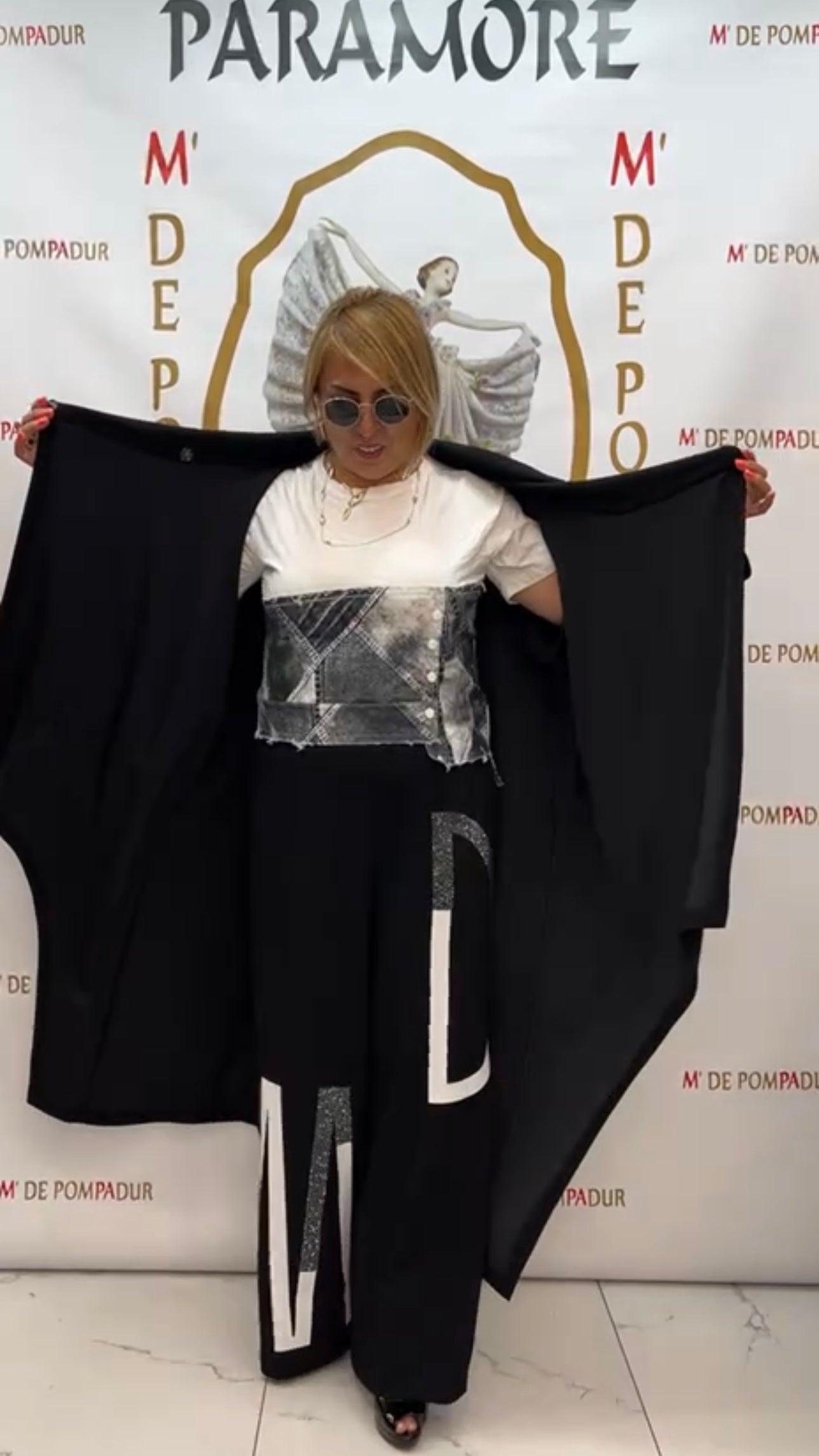 M’De Pompadur DM Suit in Black with Unique Design Elements and Classic Fit Style