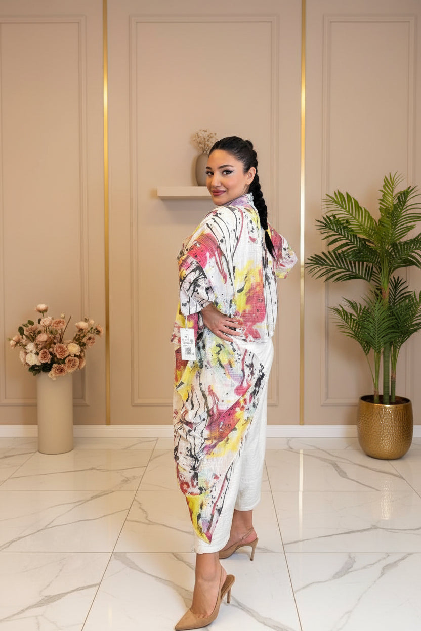 Alyans 3 piece Pants, Tunic and Cover up