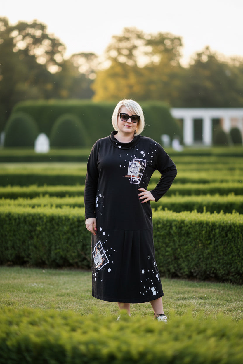 Elisa Fanti Black Dress
