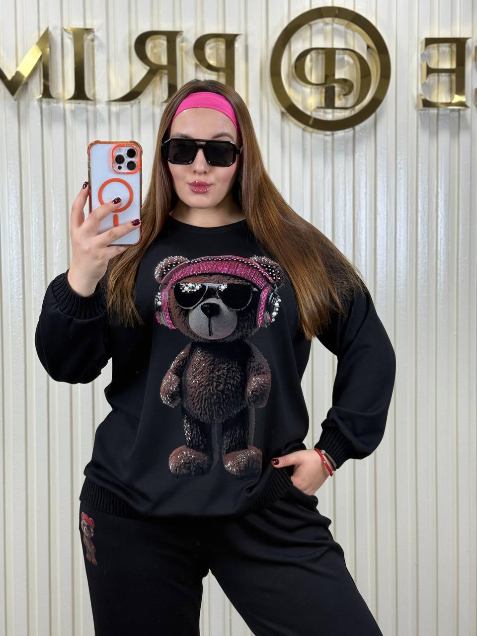 Elisa Fanti Teddy Bear with Headphones Women’s Tracking Suit