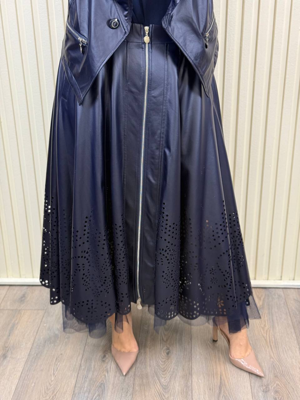 Riberance Ecoleather Skirt Suit