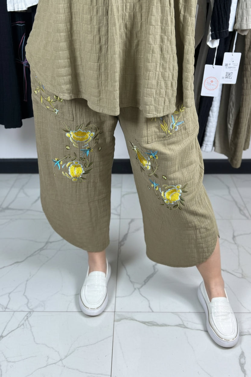 Olive Grove Embroidered Serenity Set