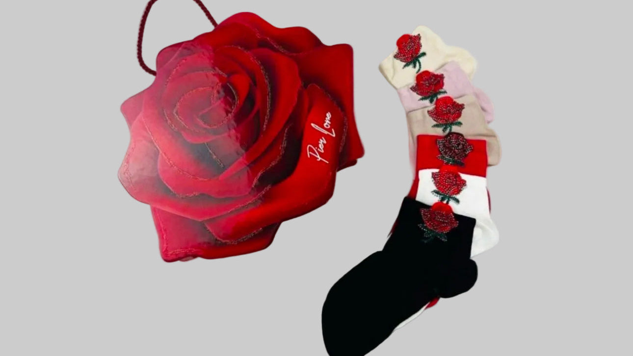 Rose Socks Gift Box -12 pairs