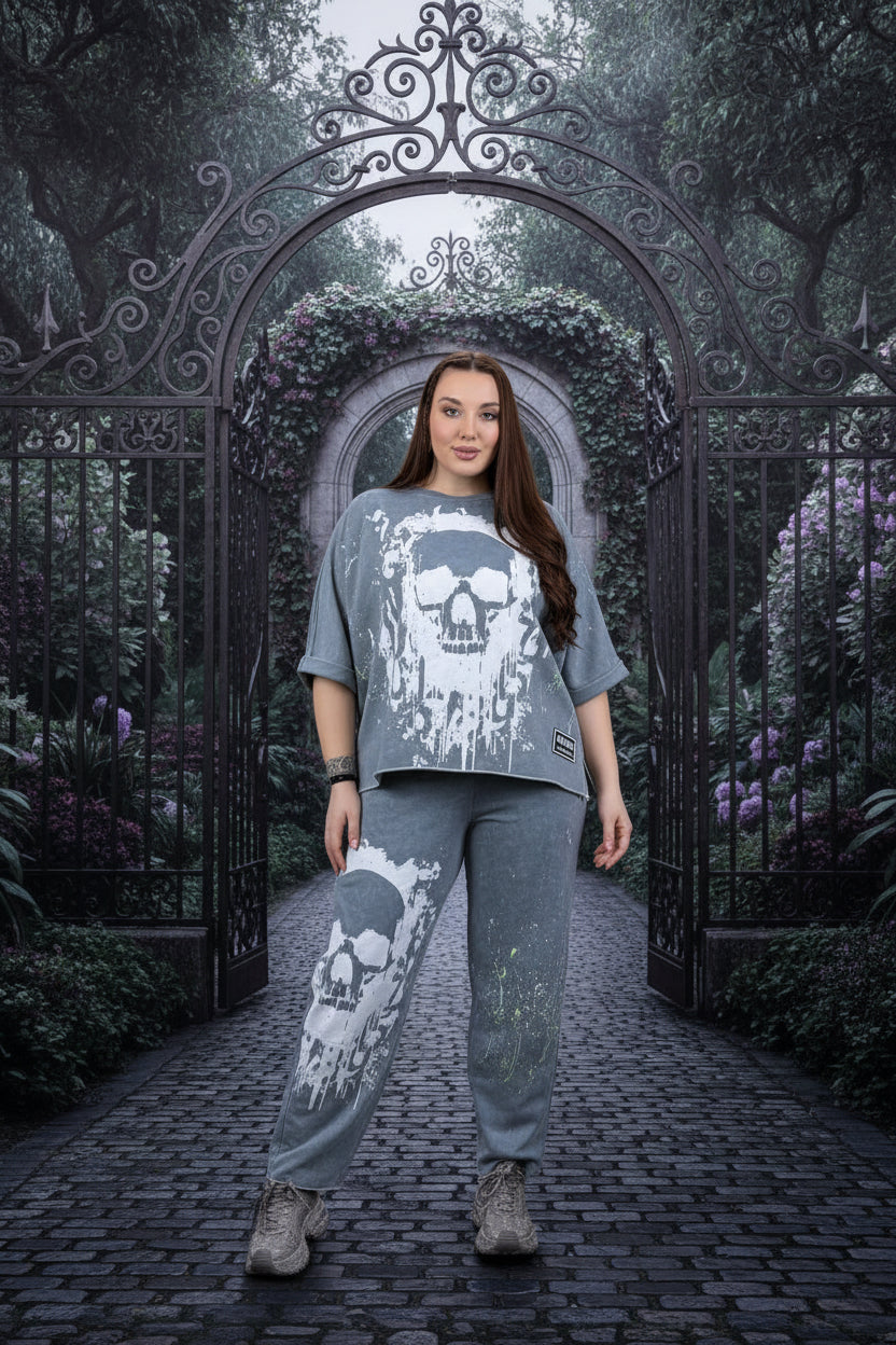 Glow Rebel Skull Two-Piece Set