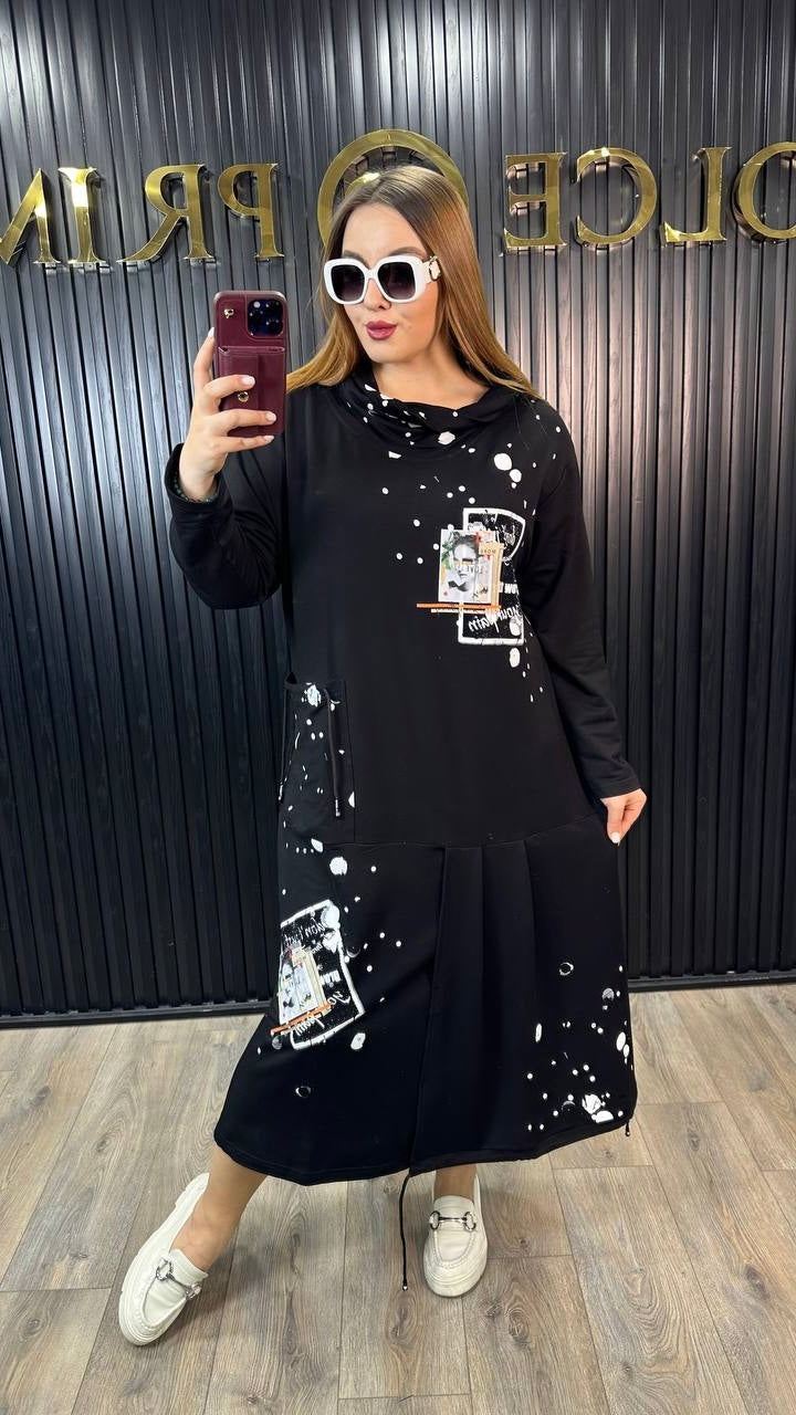 Elisa Fanti Black Dress