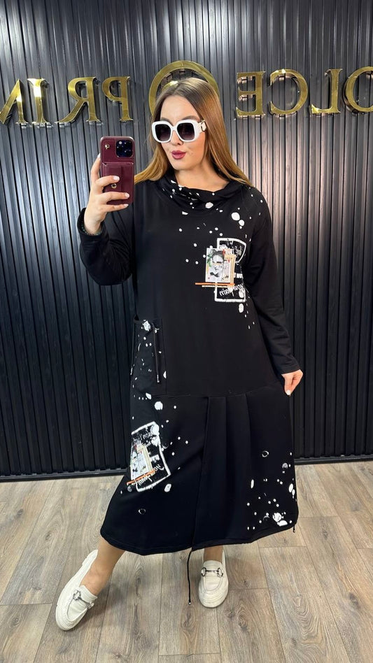 Elisa Fanti Black Dress