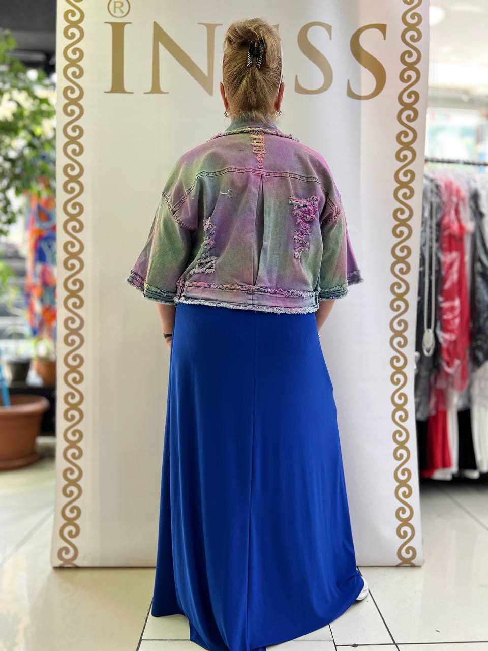 Rita Finks Dye Jeans Jacket