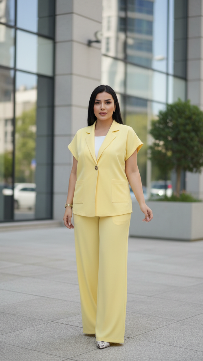 Sunshine Luxe Relaxed Suit Set