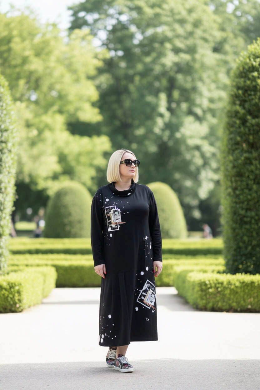 Elisa Fanti Black Dress