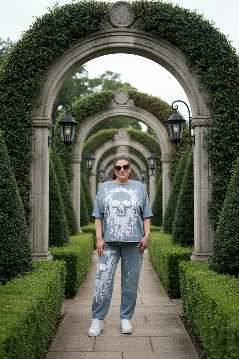 Glow Rebel Skull Two-Piece Set