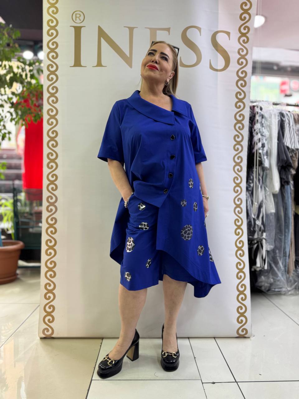 Luani Dressy Shorts and Asymmetrical Shirt Set