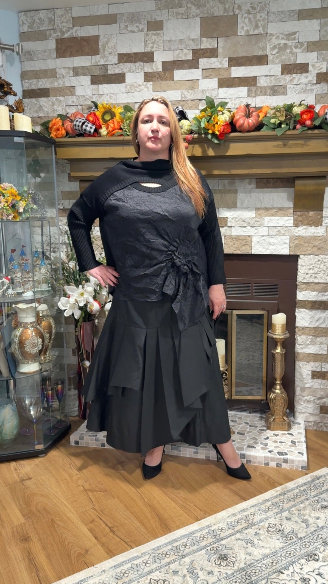 Bize “Godet” Silky Skirt