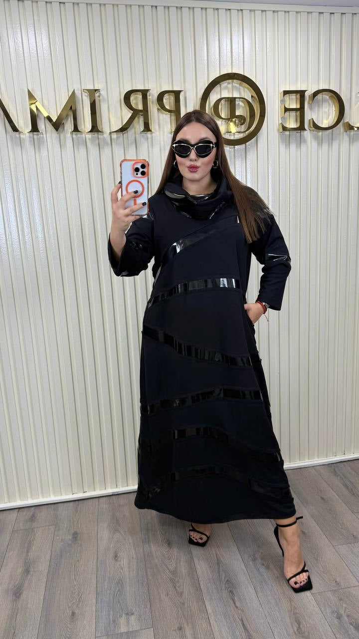 Riberance Perfect Black Full Length Dress