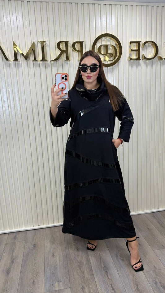 Riberance Perfect Black Full Length Dress