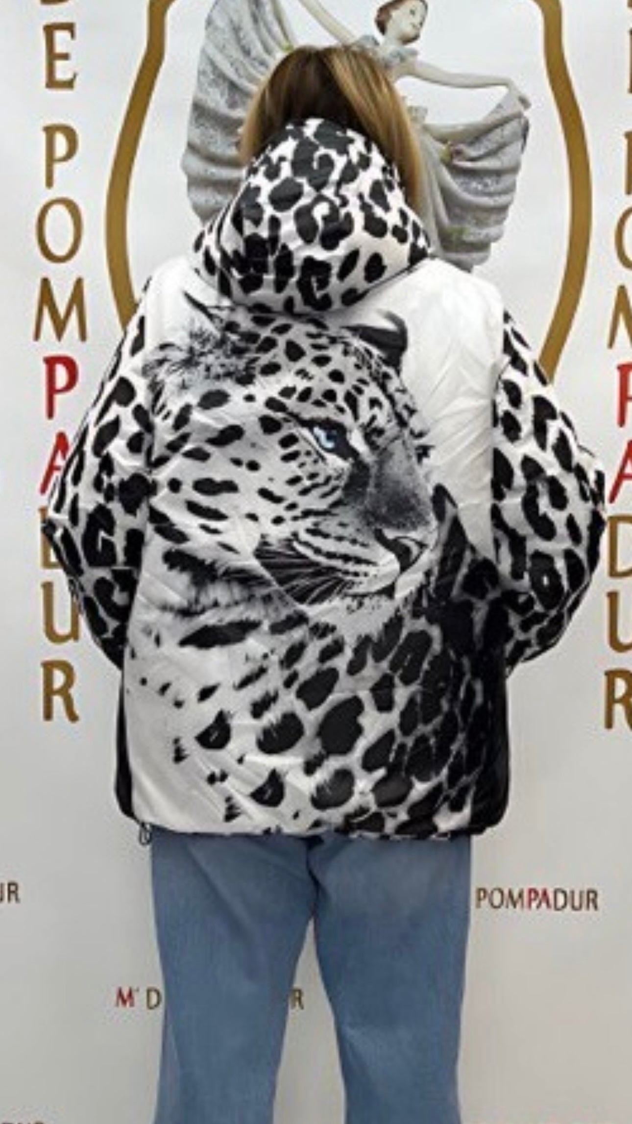 M’De Pompadur White Tiger Reversible Jacket