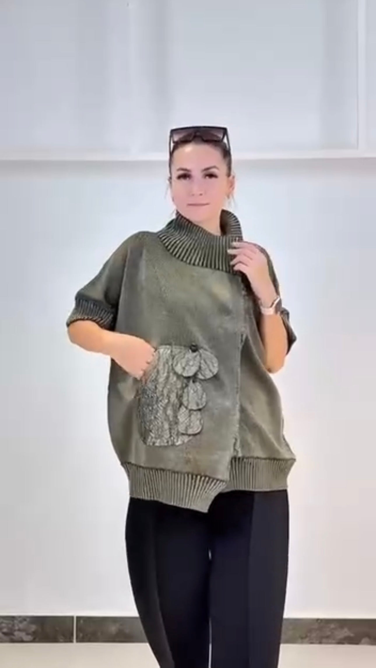 Bize Knitted Modern Jacket Cardigan