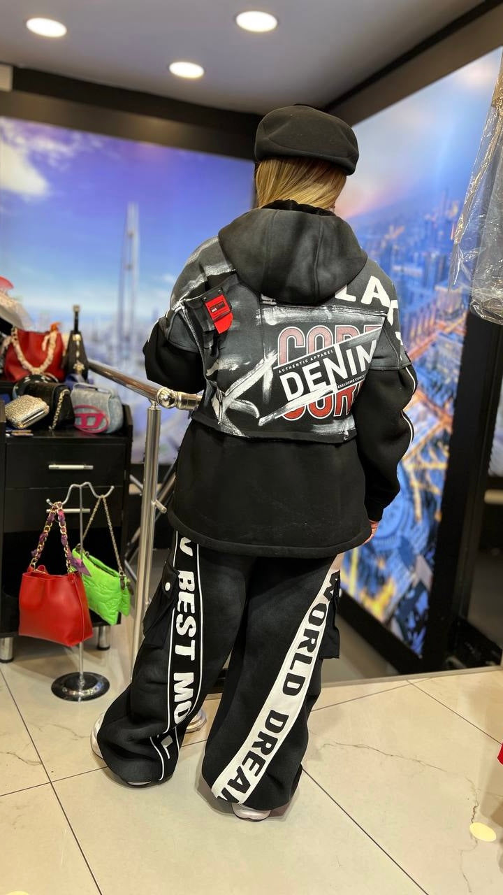 Riberance Fleece Set in Sport-Chic Style