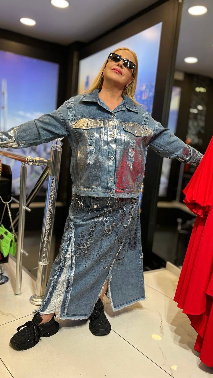 Riberance Jeans Skirt