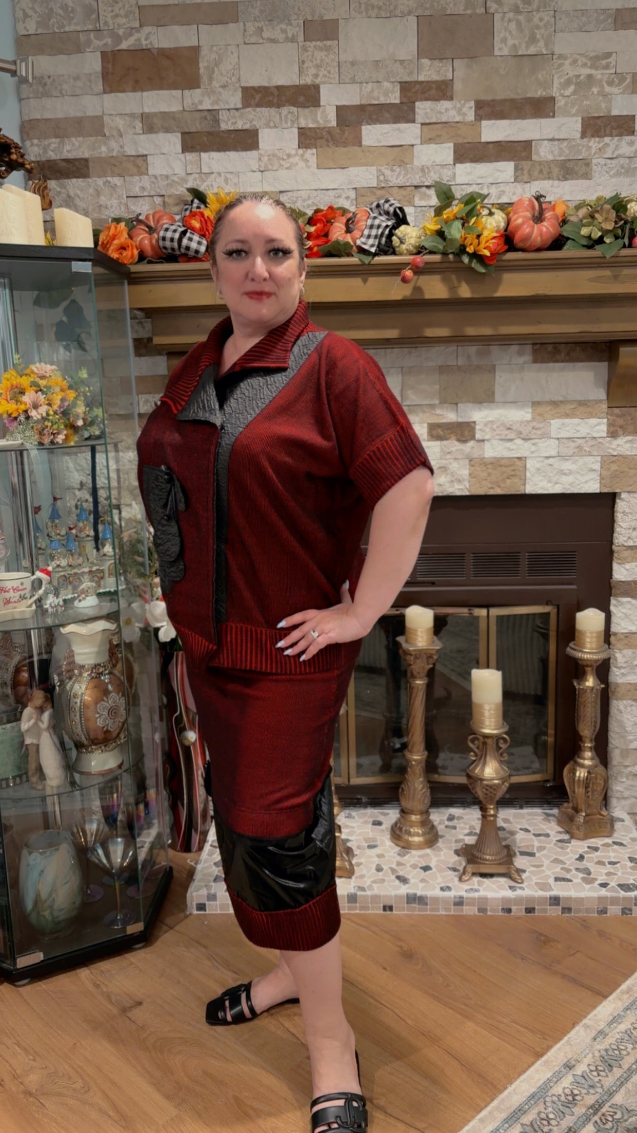 Bize Knitwear Skirt Suit