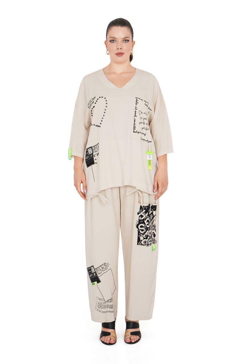 MAYA LONGA TAKIM SIYAH 2pcs SET