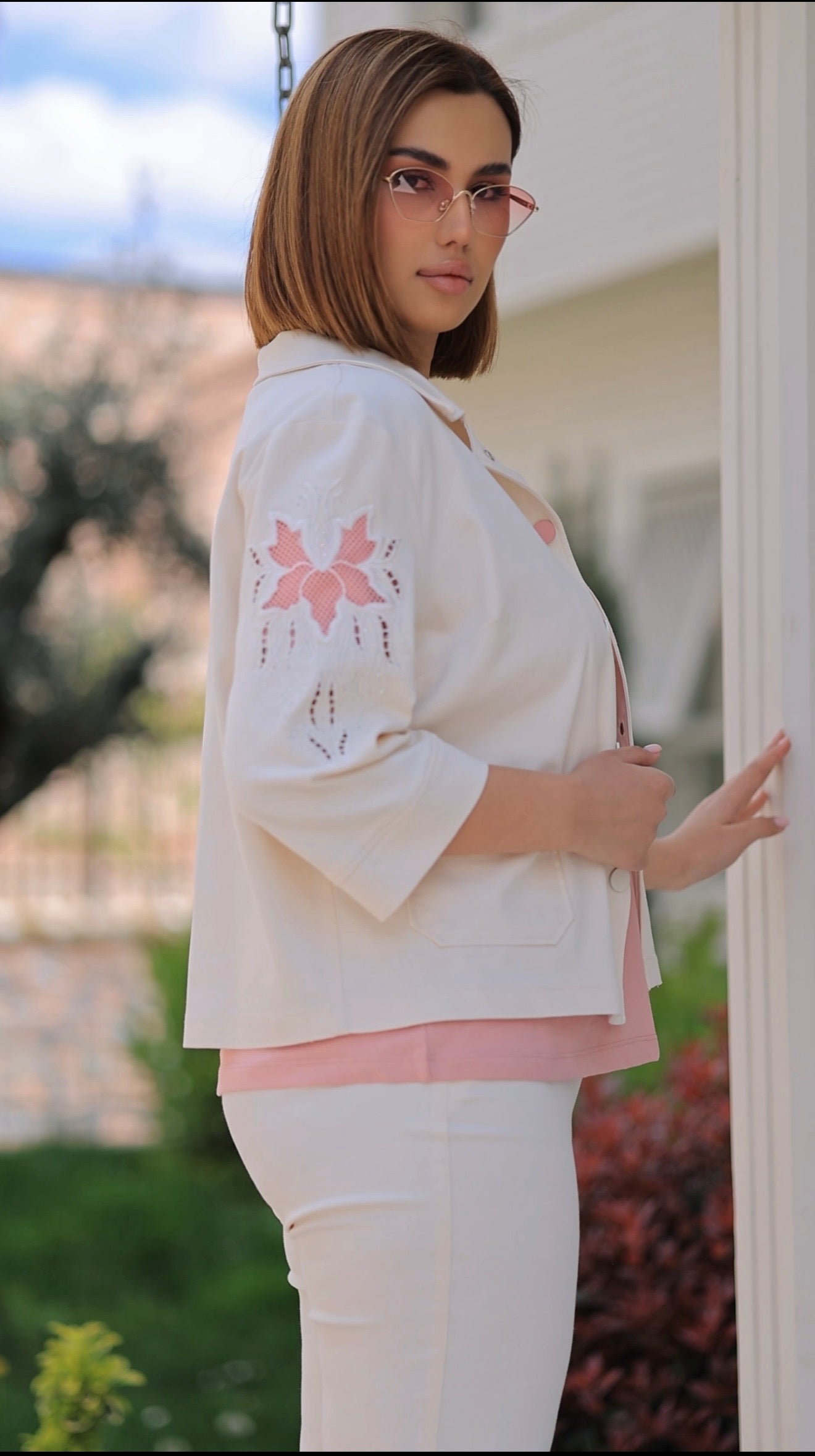 Blush Elegance 3-Piece Suit Set