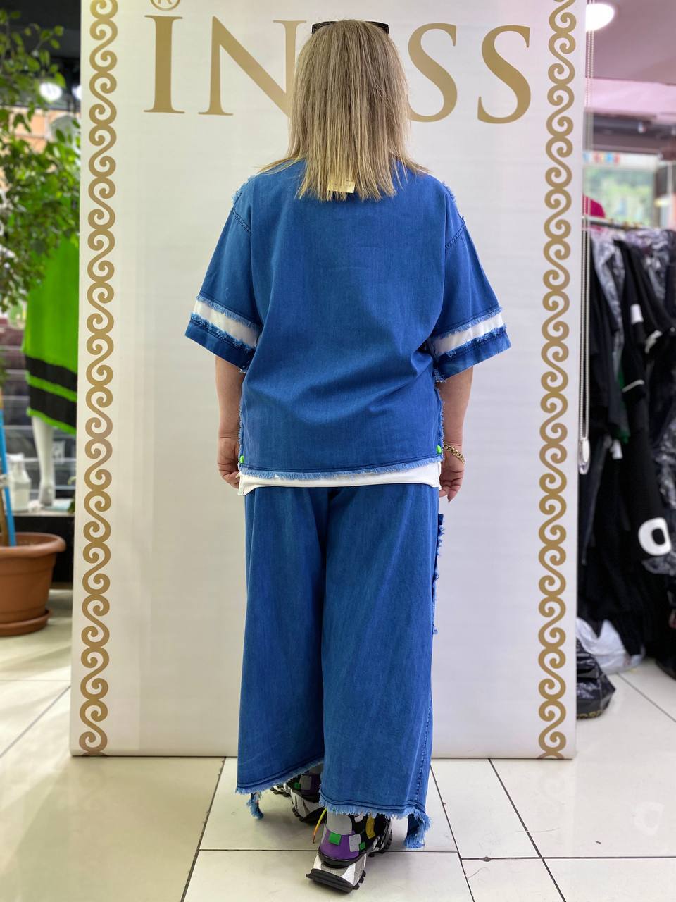 Riberance Tencel Denim Pants Suit