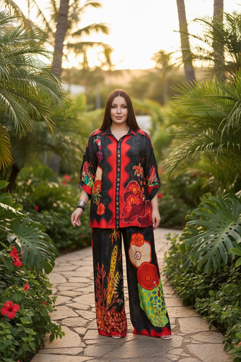 Tropical Art Luxe Two-Piece Set