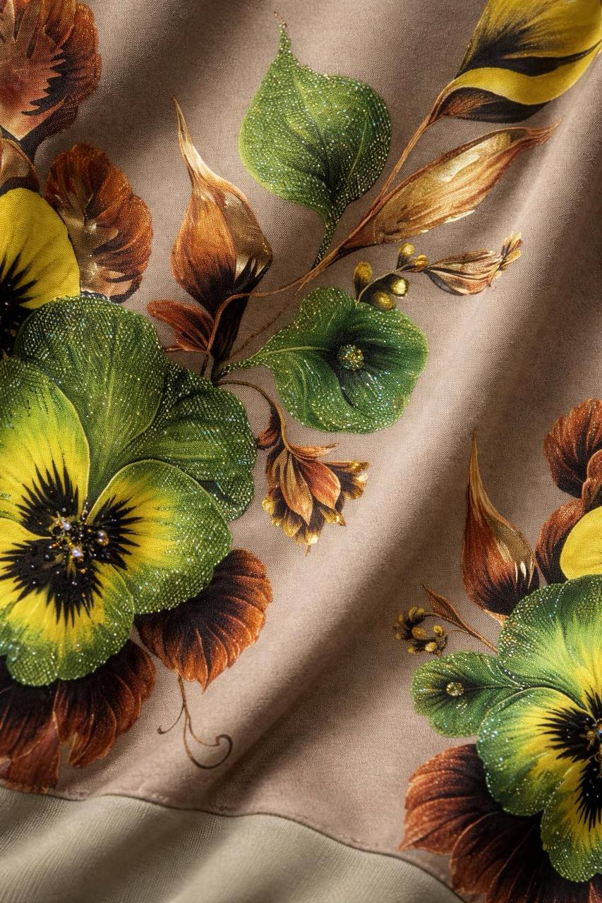 Pansy Floral Oversized Top