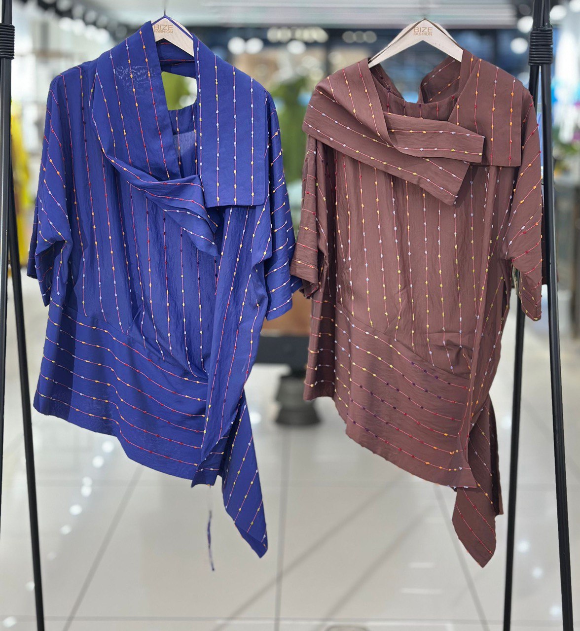 Indigo Luxe Draped 2-Piece Set