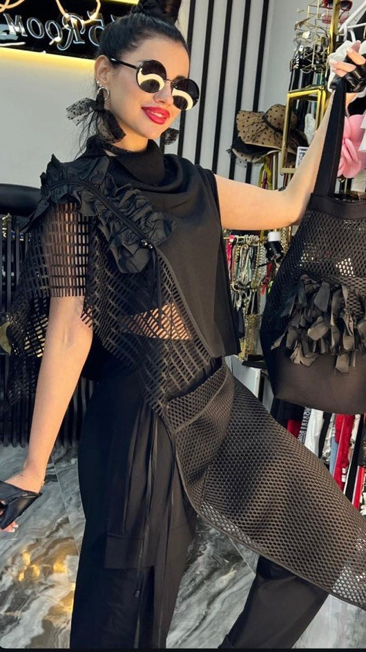 Bize “Draco Panko” Vest–Poncho