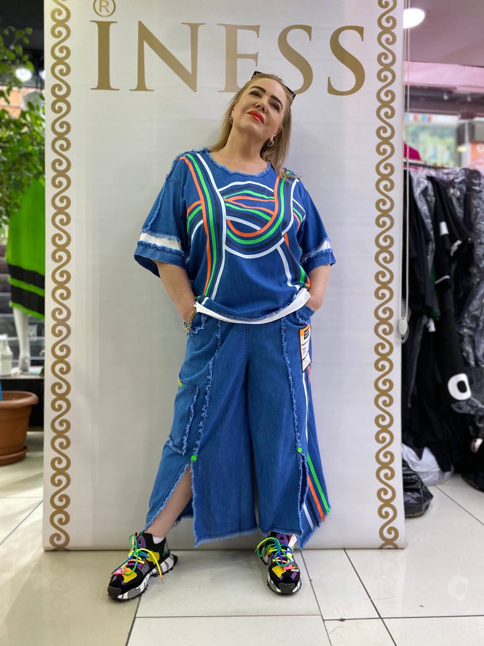 Riberance Tencel Denim Pants Suit