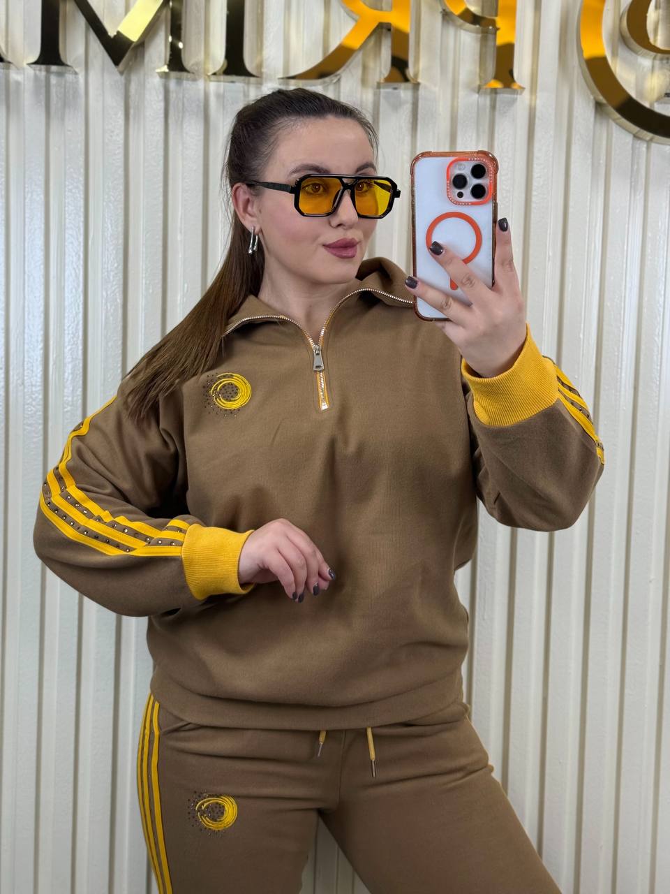 Risha Cashmere Tracksuit with Zipper