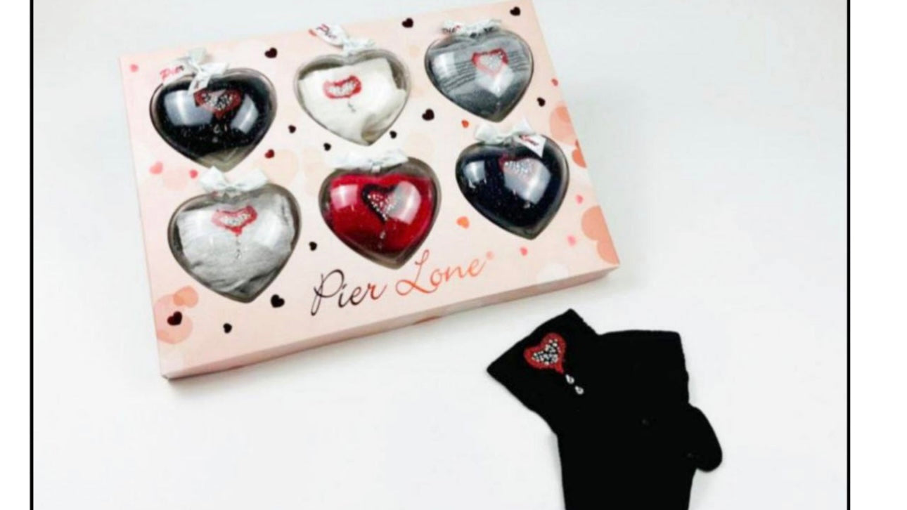 Pier Lone Gift Box Socks “Hearts”