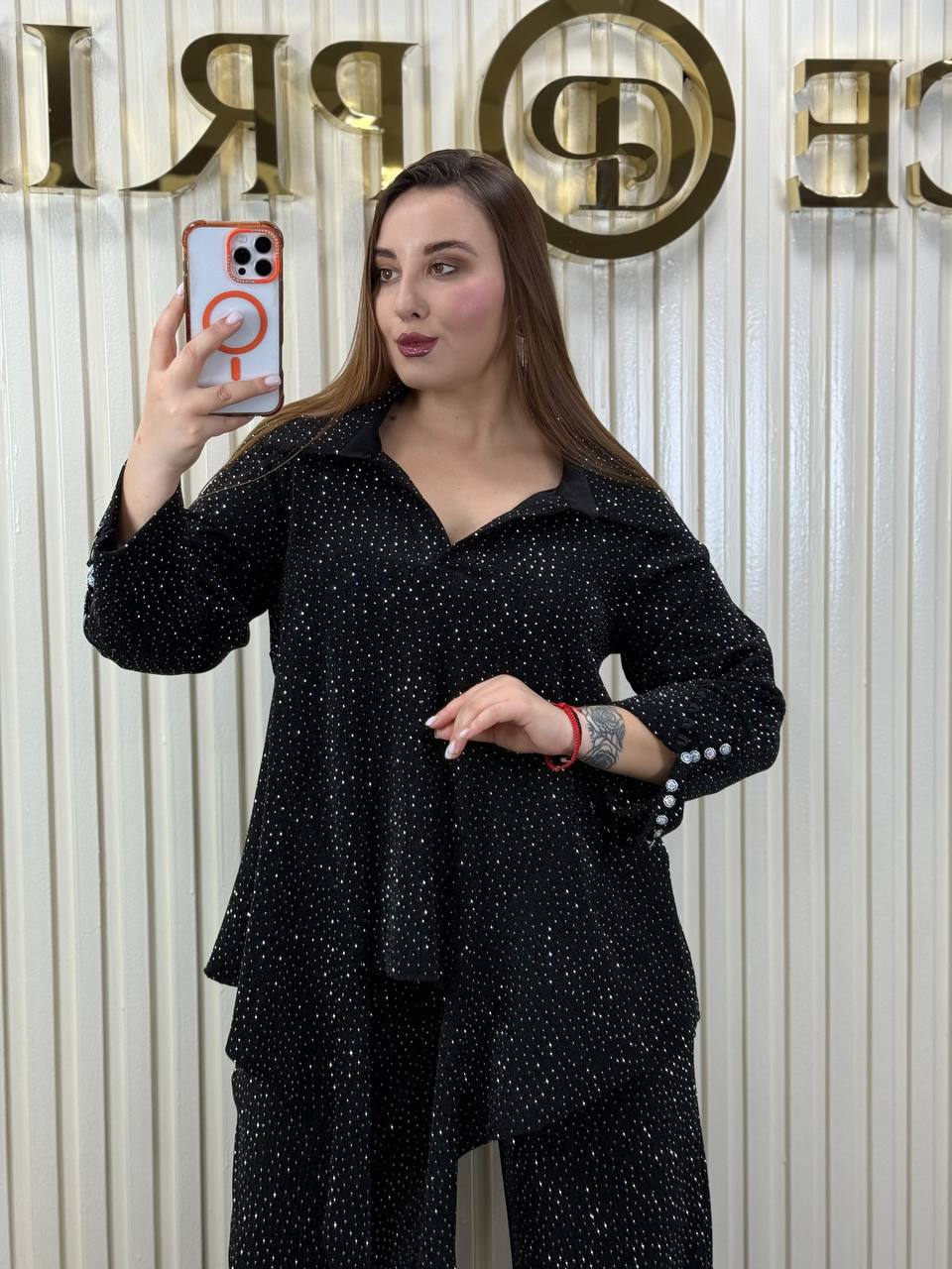Sparkling Stretchy Pant Suit – Shine Like a Star ✨