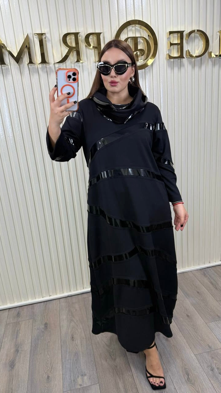 Riberance Perfect Black Full Length Dress