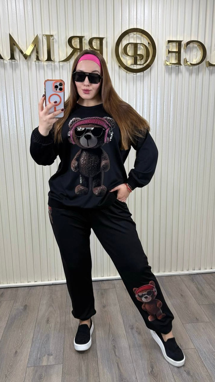 Elisa Fanti Teddy Bear with Headphones Women’s Tracking Suit