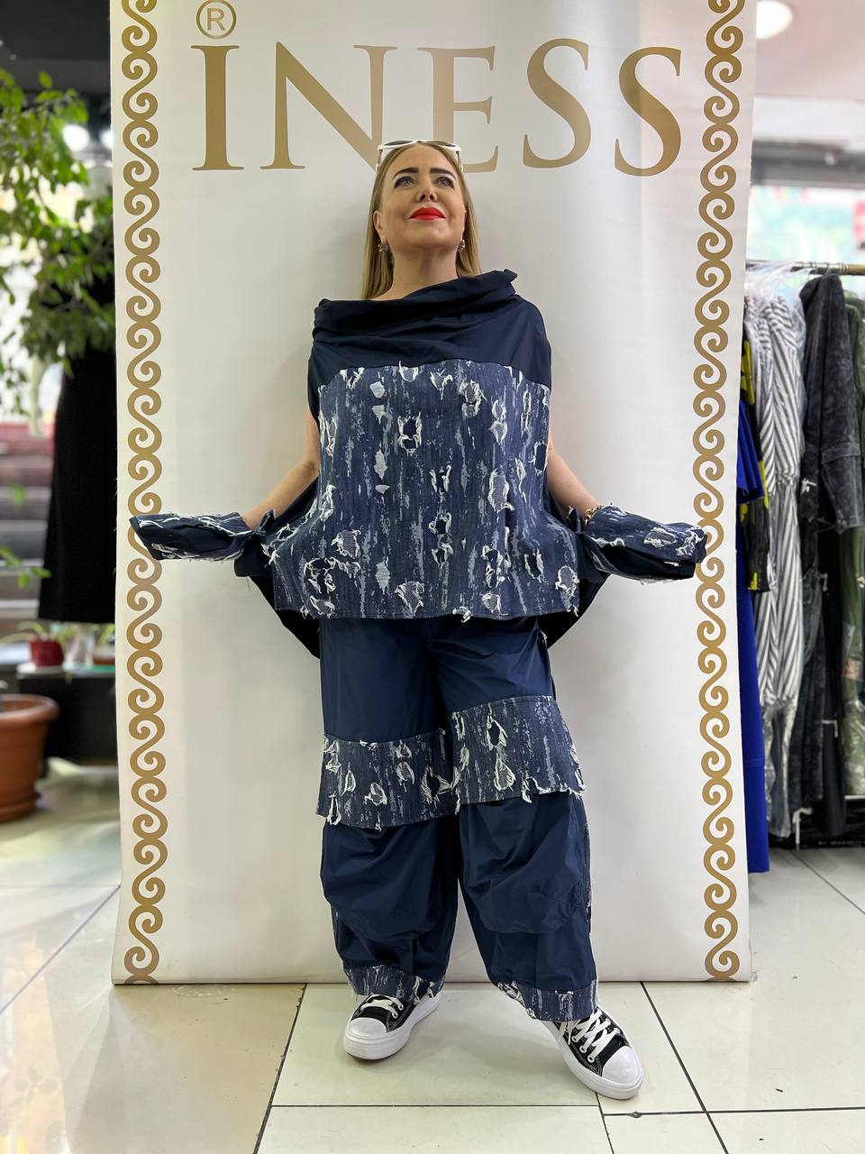 Caraclan Denim Pants Set