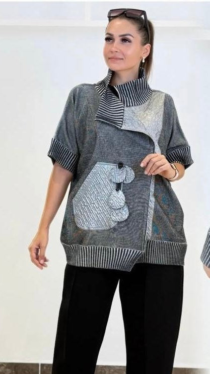 Bize Knitwear Skirt Suit