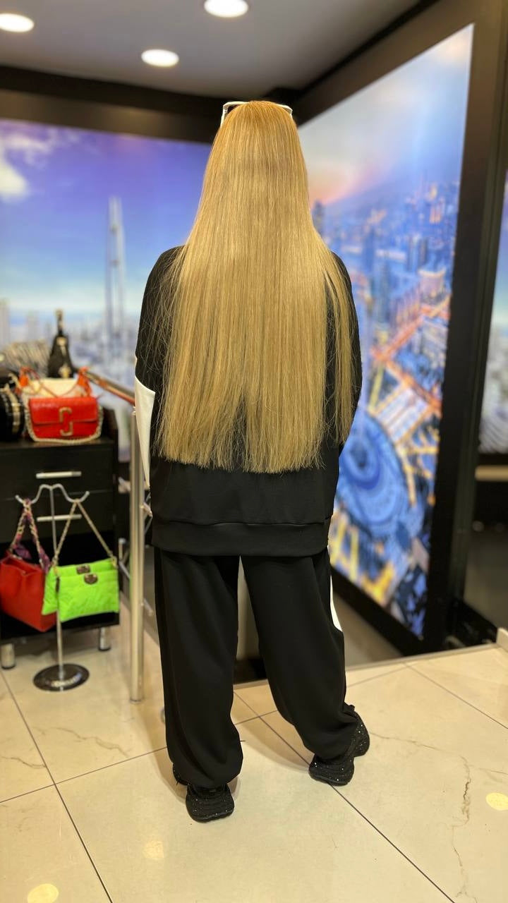 Color block Suit ( Teddy Bear design)