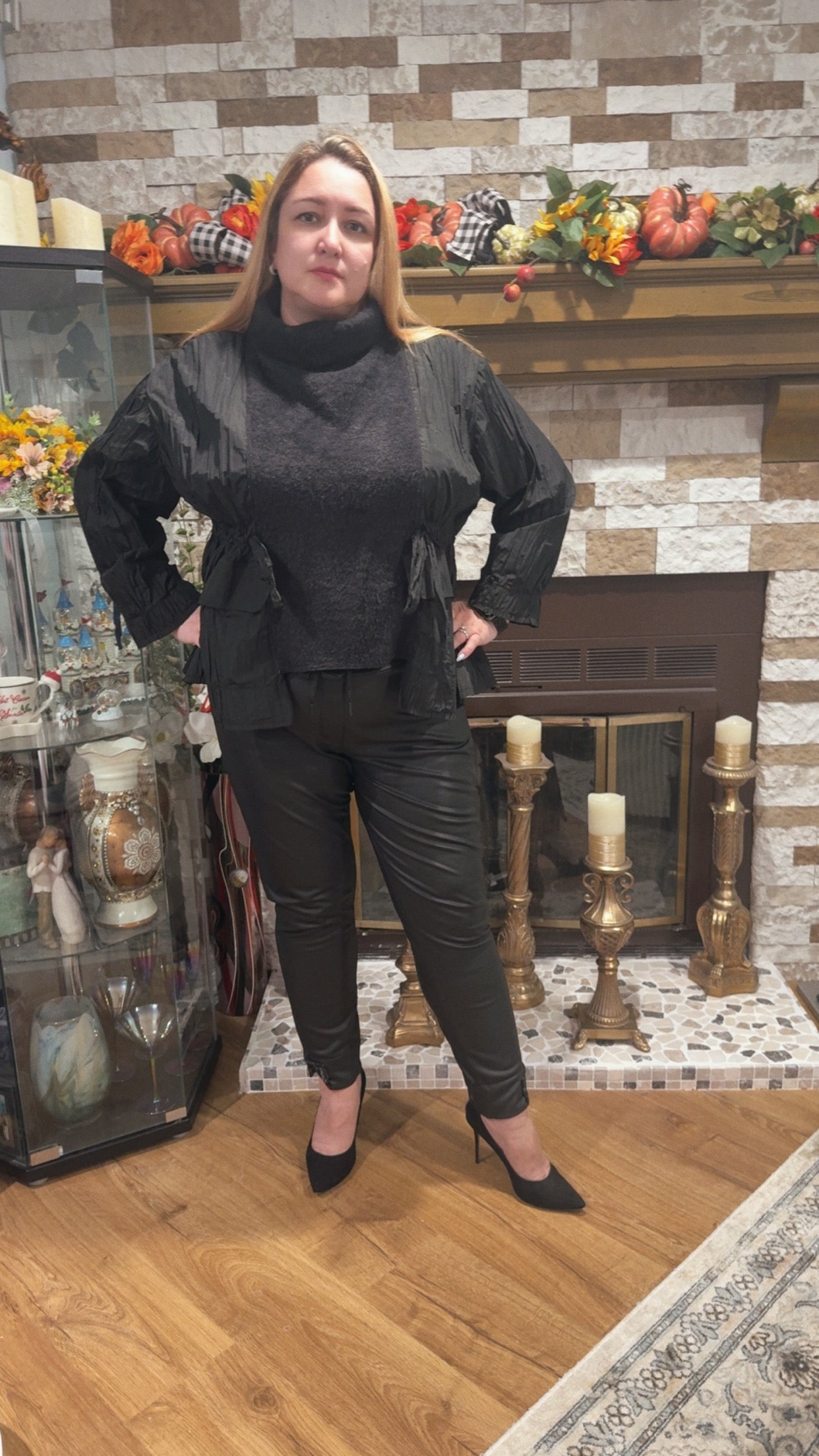 Bize Unique Side-Tie Angora Sweater