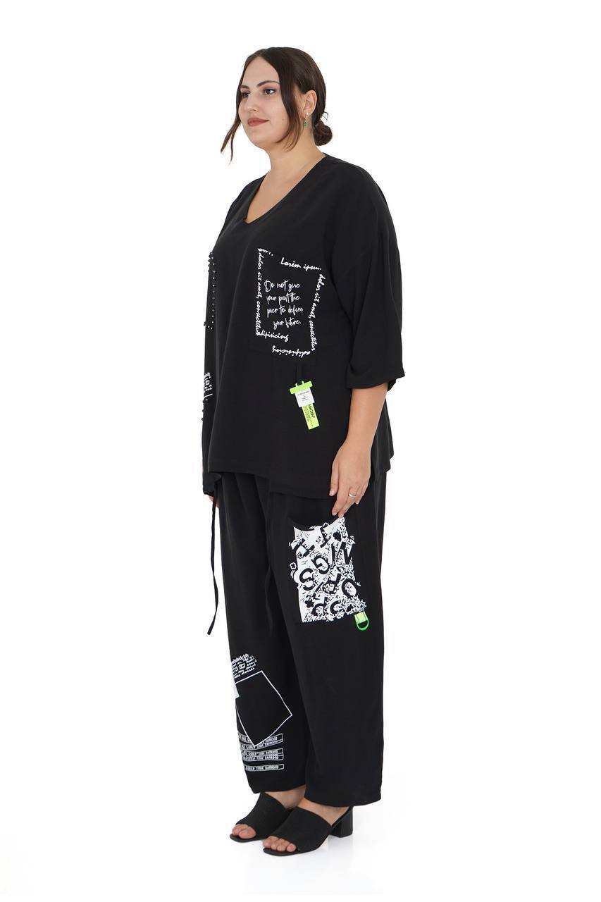 MAYA LONGA TAKIM SIYAH 2pcs SET