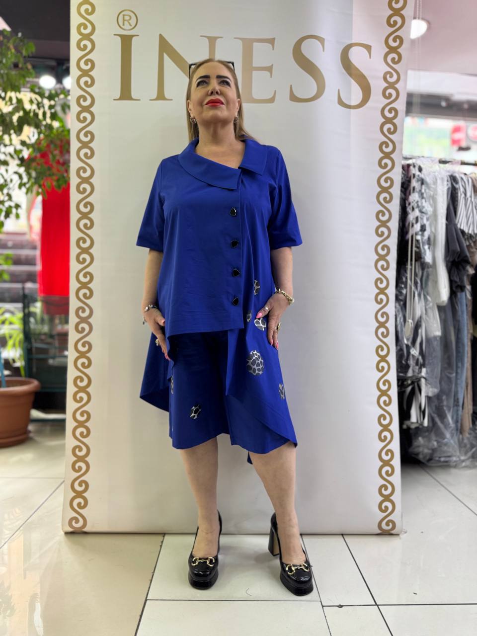 Luani Dressy Shorts and Asymmetrical Shirt Set