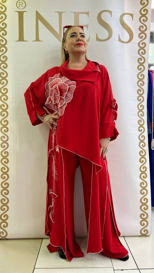 Riberance Red Evening suit