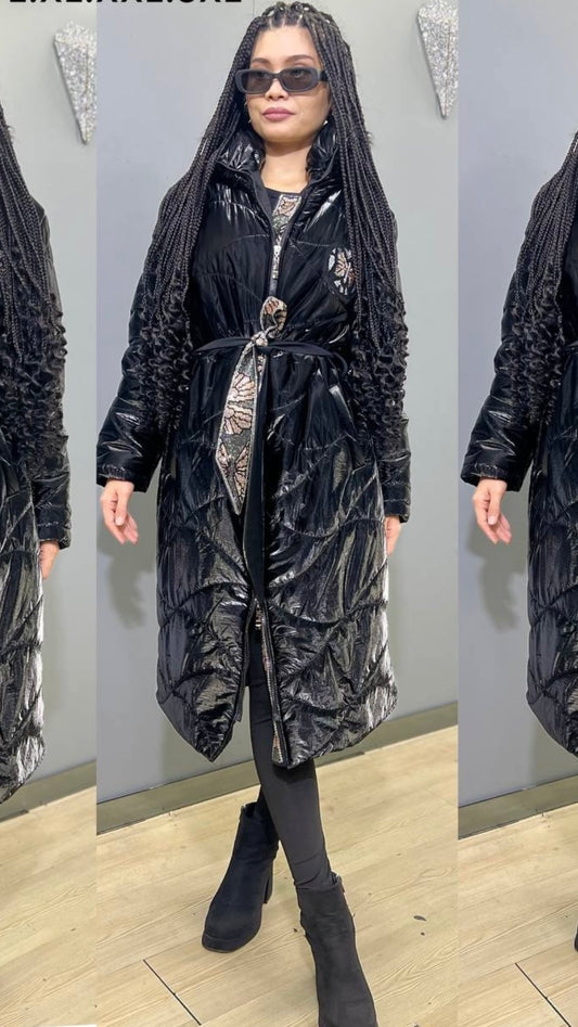 AmarModa Coat with sparkly belt