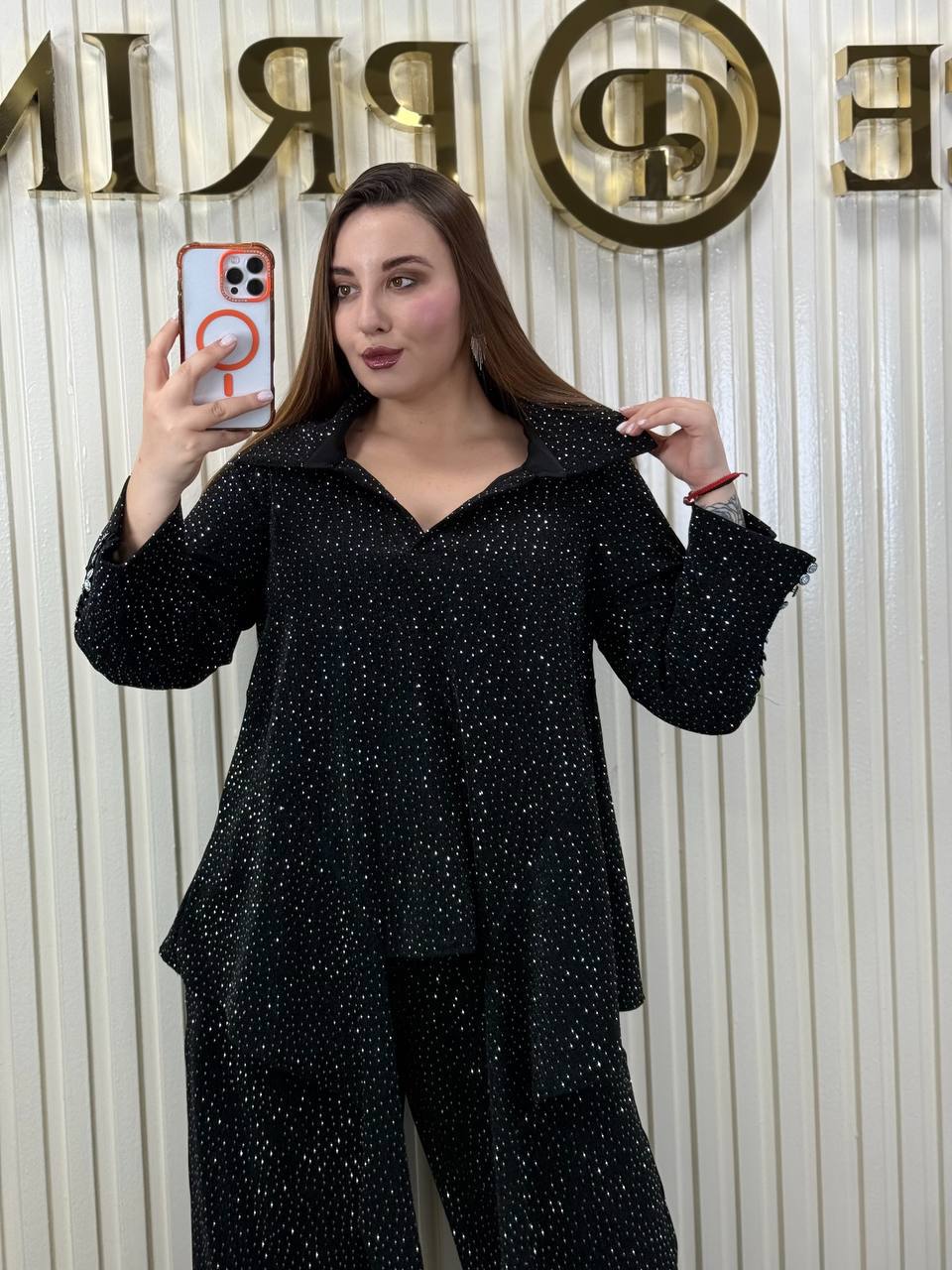 Sparkling Stretchy Pant Suit – Shine Like a Star ✨