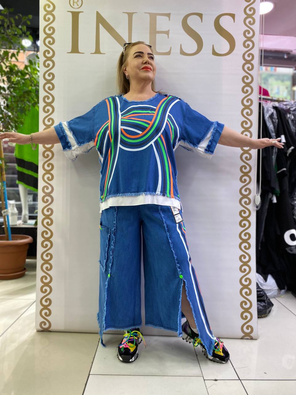 Riberance Tencel Denim Pants Suit